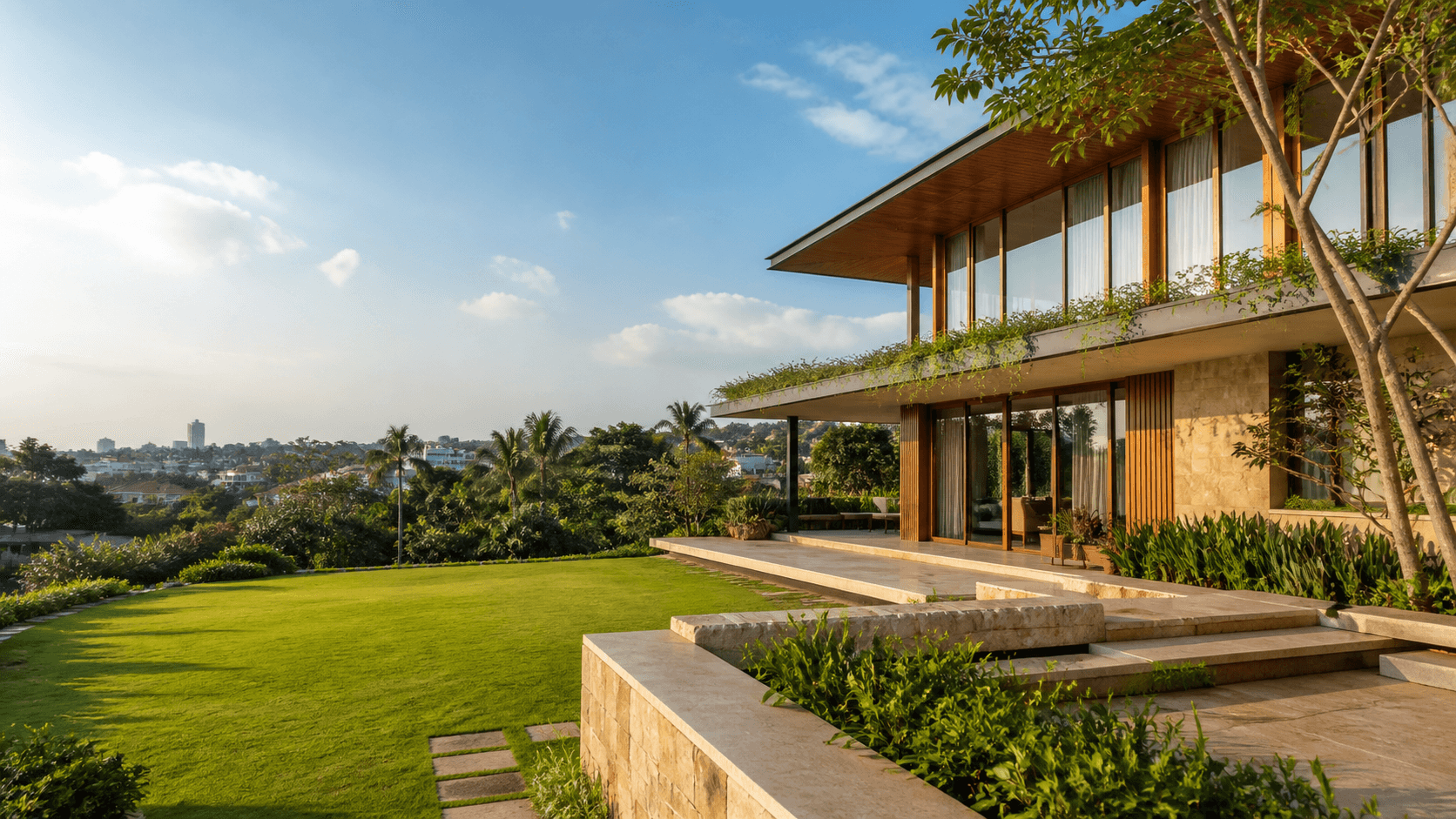 A contemporary tropical home overlooking a leafy Colombo neighbourhood